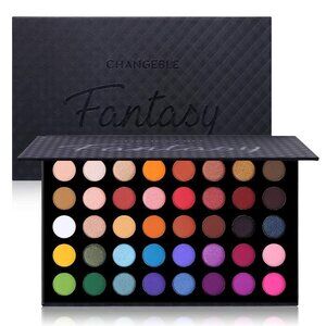 Matte Shimmer Metallic Eyeshadow Pallet Long Lasting Blendable Natural Colors